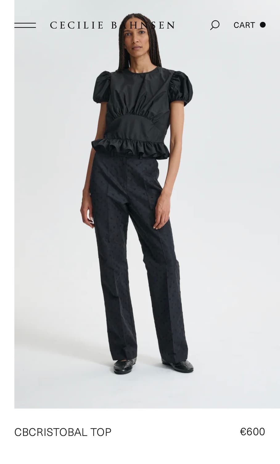 [8,10]세실리에 반센 26ss CBCRISTOBAL 블라우스/블랙 상품이미지6