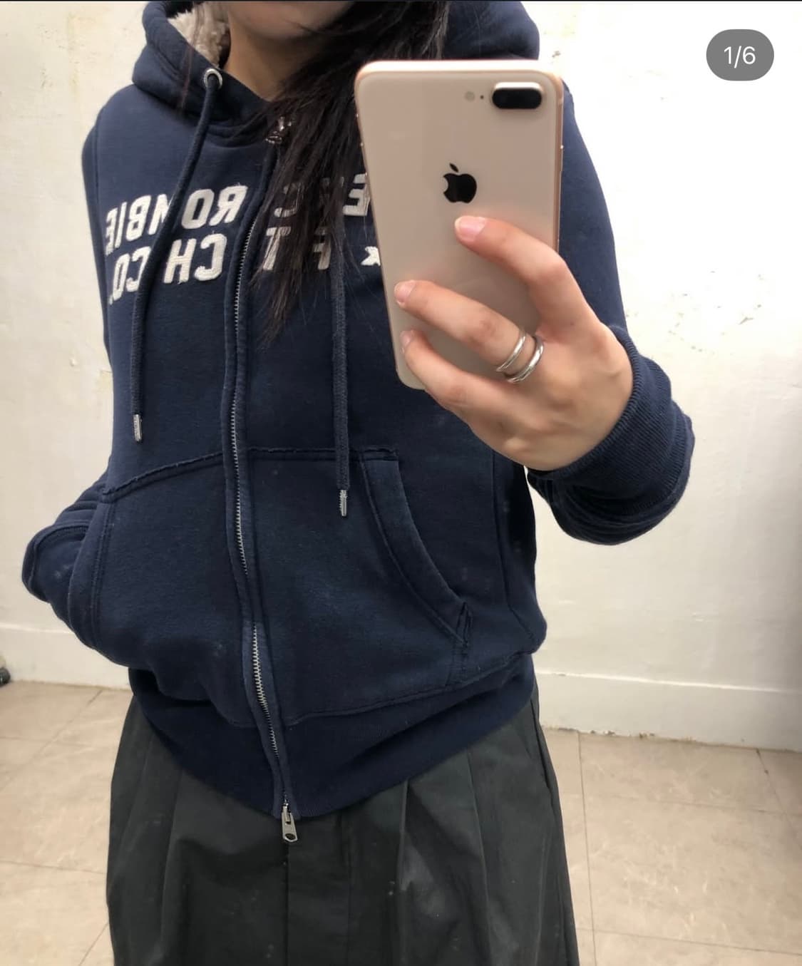 아베크롬비 양털 후드 집업 상품이미지1