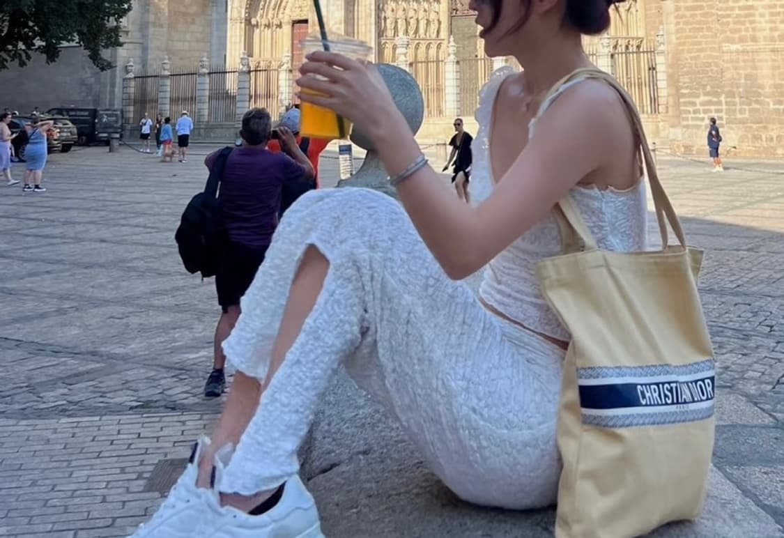 디올 뷰티 캔버스 에코백 베이지 상품이미지3