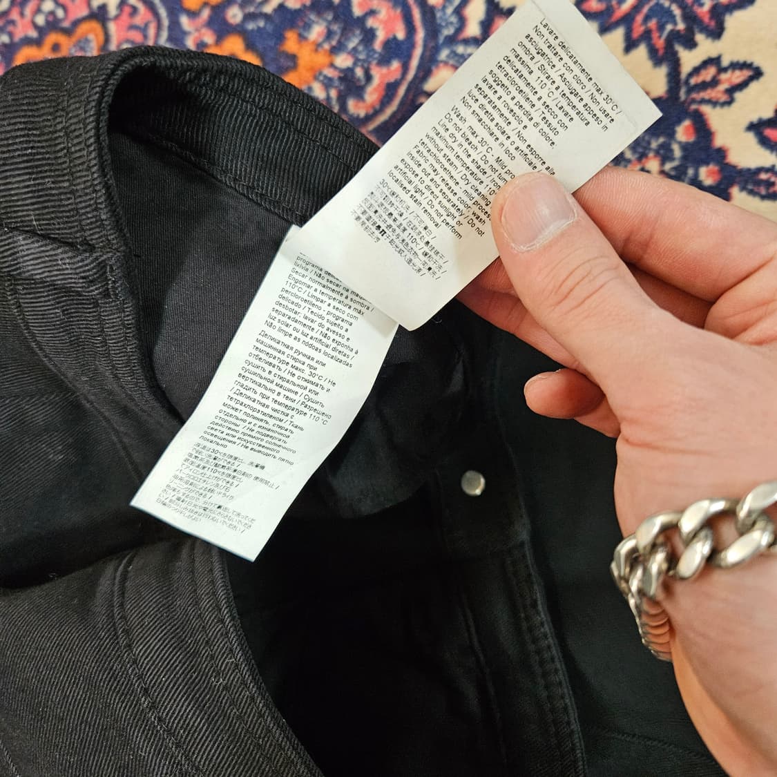 넘버투애니원(No.21) 블랙진 세미 와이드 롤업  상품이미지9