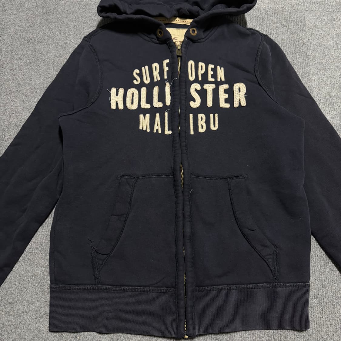 홀리스터 네이비 후드집업 m 상품이미지2