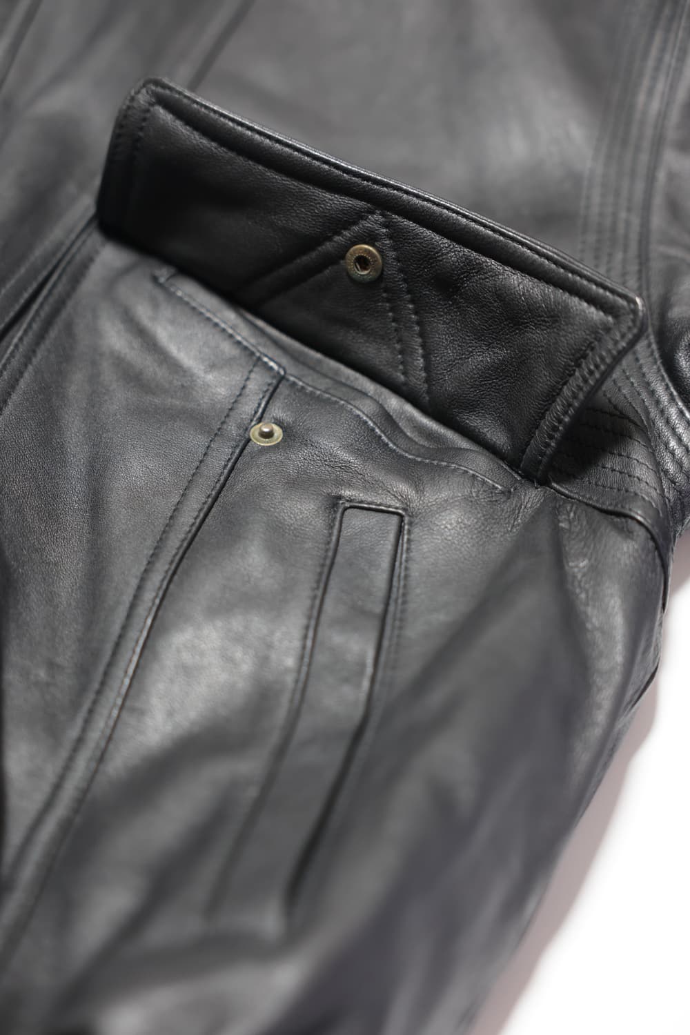 [JPN] Black Leather Blouson Jacket 상품이미지9