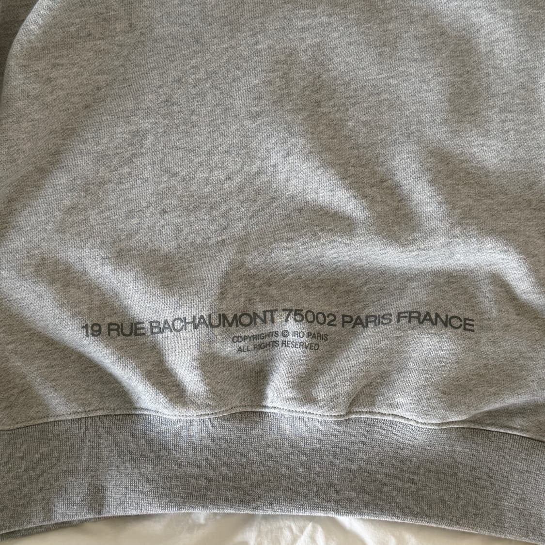 IRO 자수 맨투맨 새상품 상품이미지2