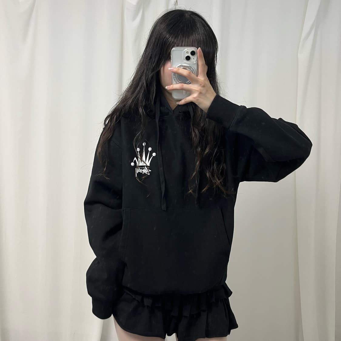 Stussy black Regal Crown hoodie 상품이미지2