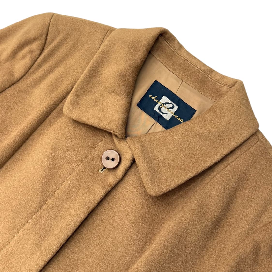 JPN 캐시미어 브라운 싱글 롱코트 상품이미지6