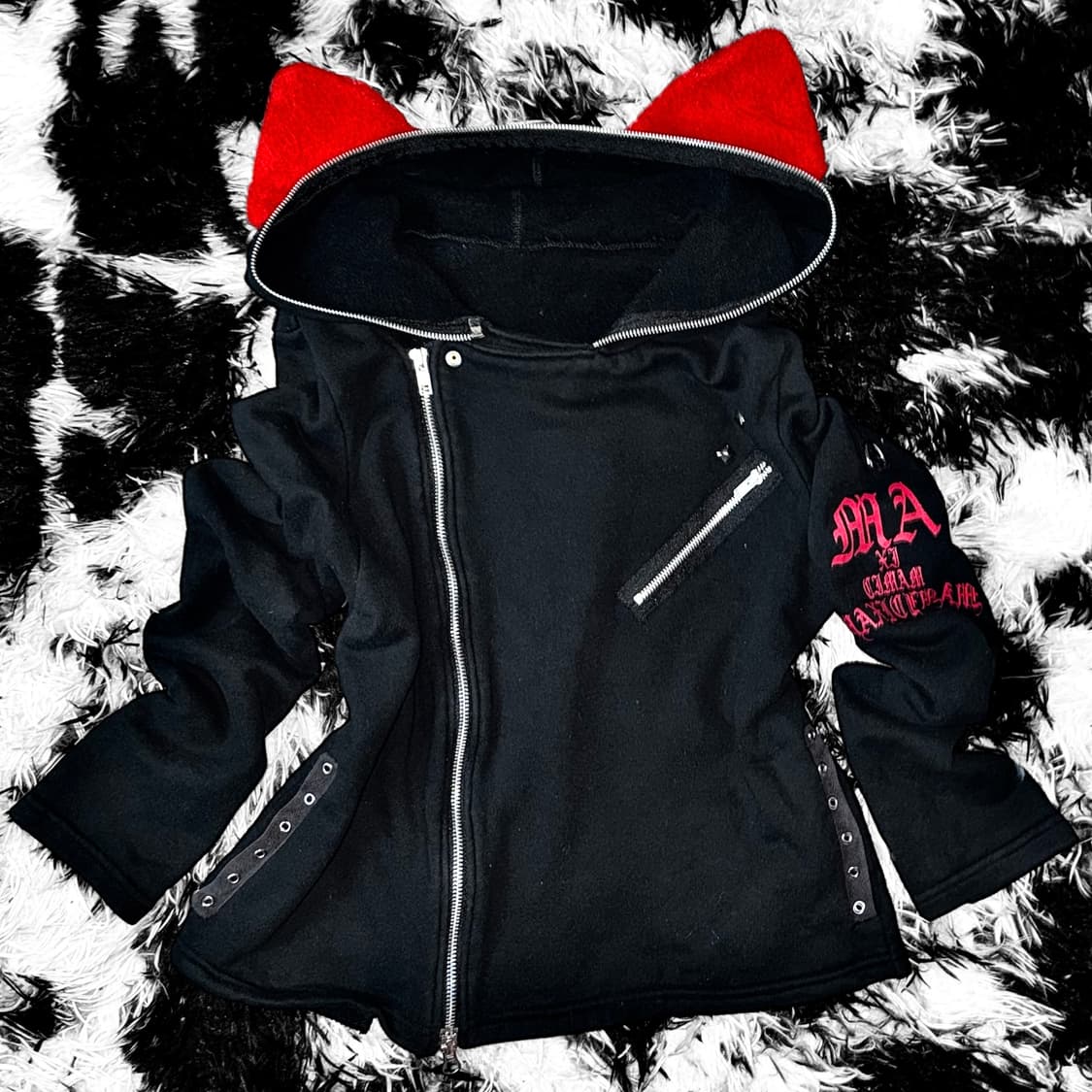 *rare* punk nekomimi hoodie zip 상품이미지3