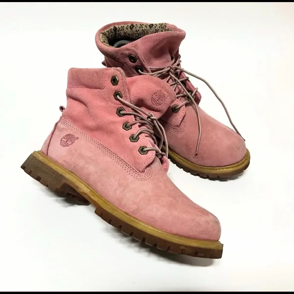 팀버랜드 롤탑 핑크 워커 235 상품이미지5