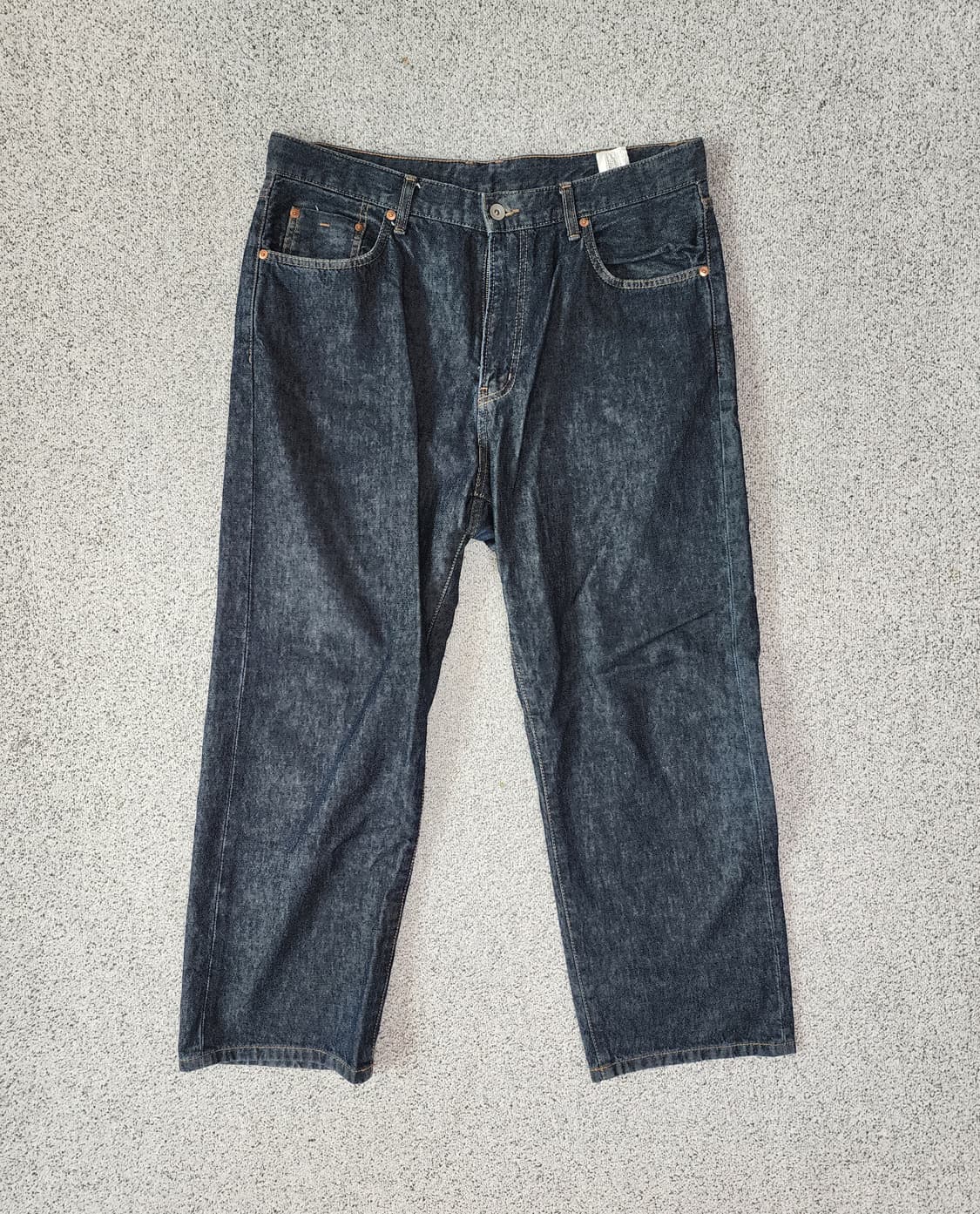 [XL] 유니폼 브릿지 와이드 데님 팬츠 상품이미지7