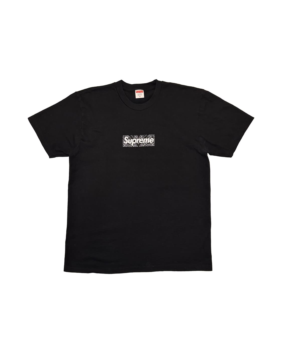 슈프림 반다나 박스로고 티셔츠 블랙 상품이미지1