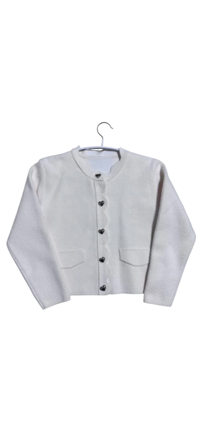 하트단추 니트 가디건 상품이미지1