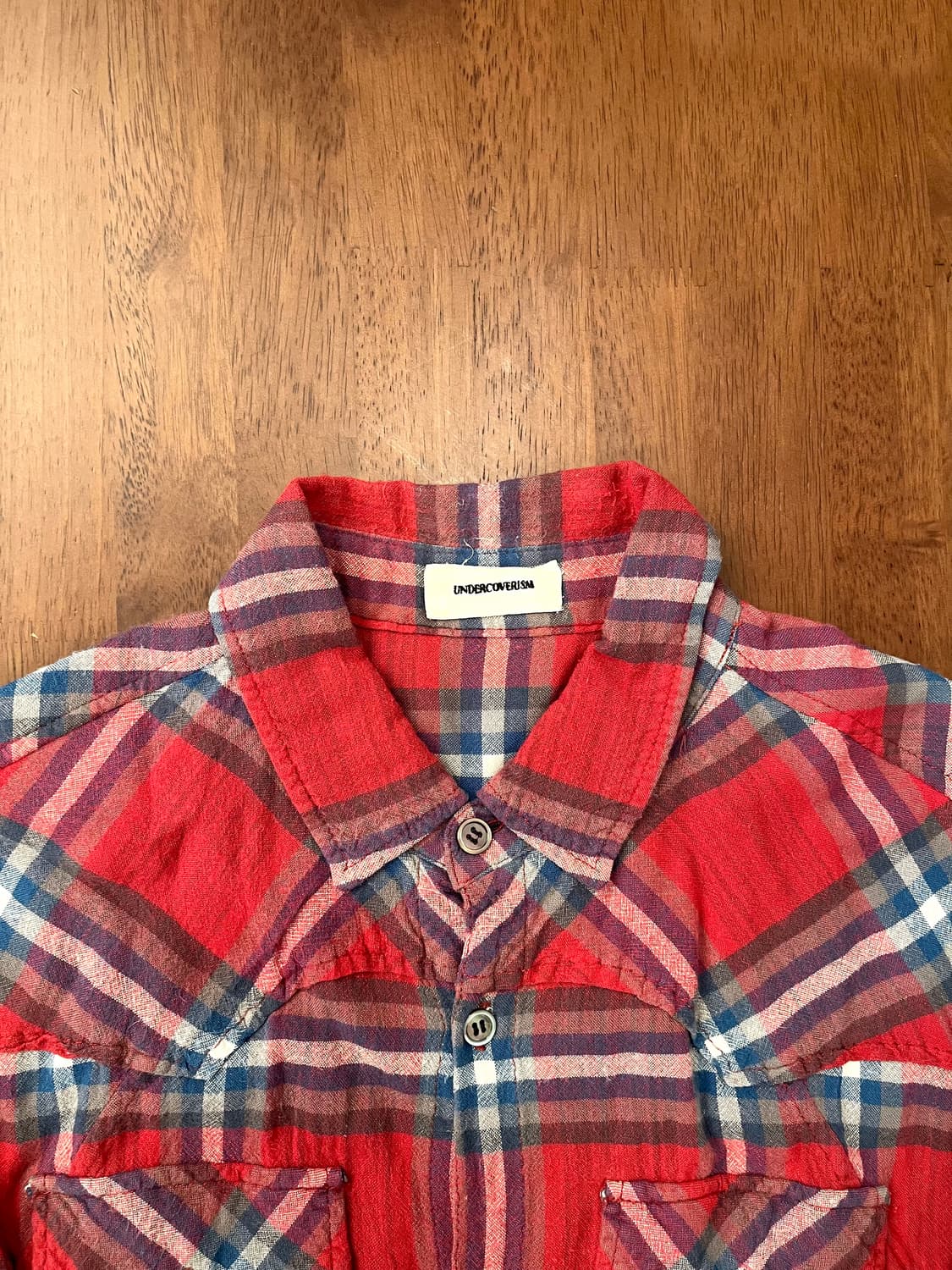 언더커버 11AW 레이온 체크 셔츠 상품이미지4