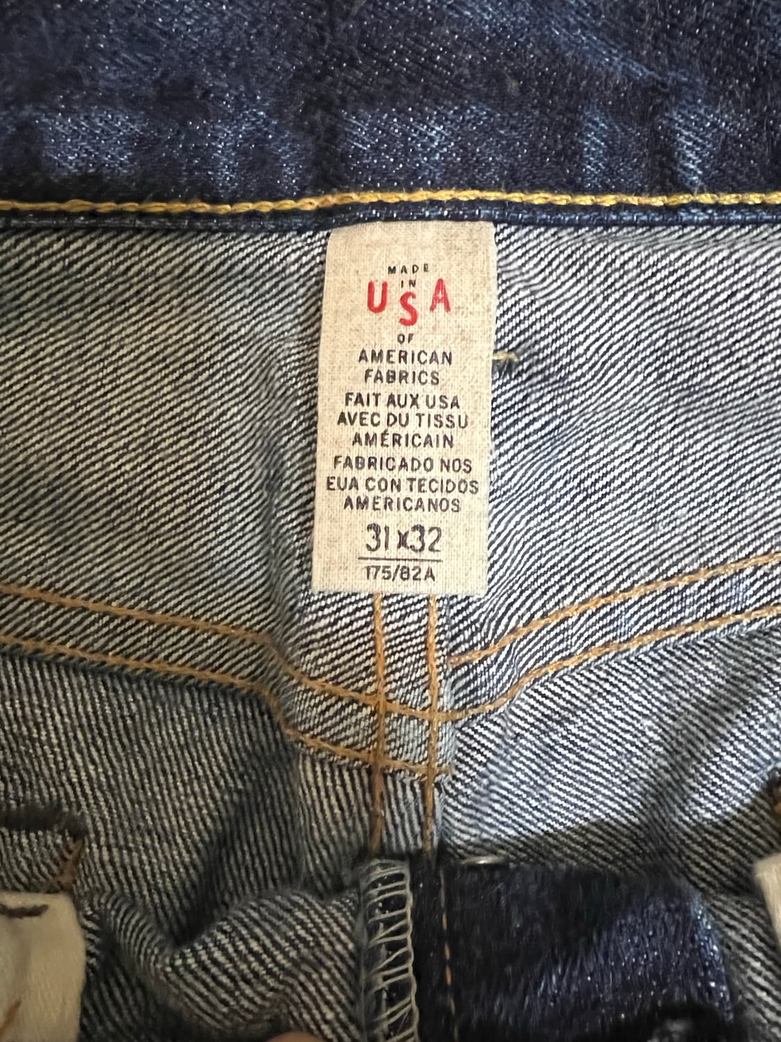 더블알엘 로우 스트레이트 셀비지 데님 상품이미지5