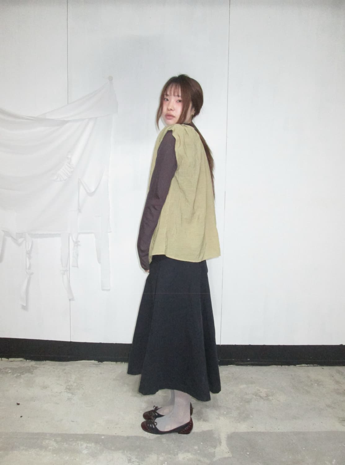 Vintage Mustard Blouse 상품이미지3