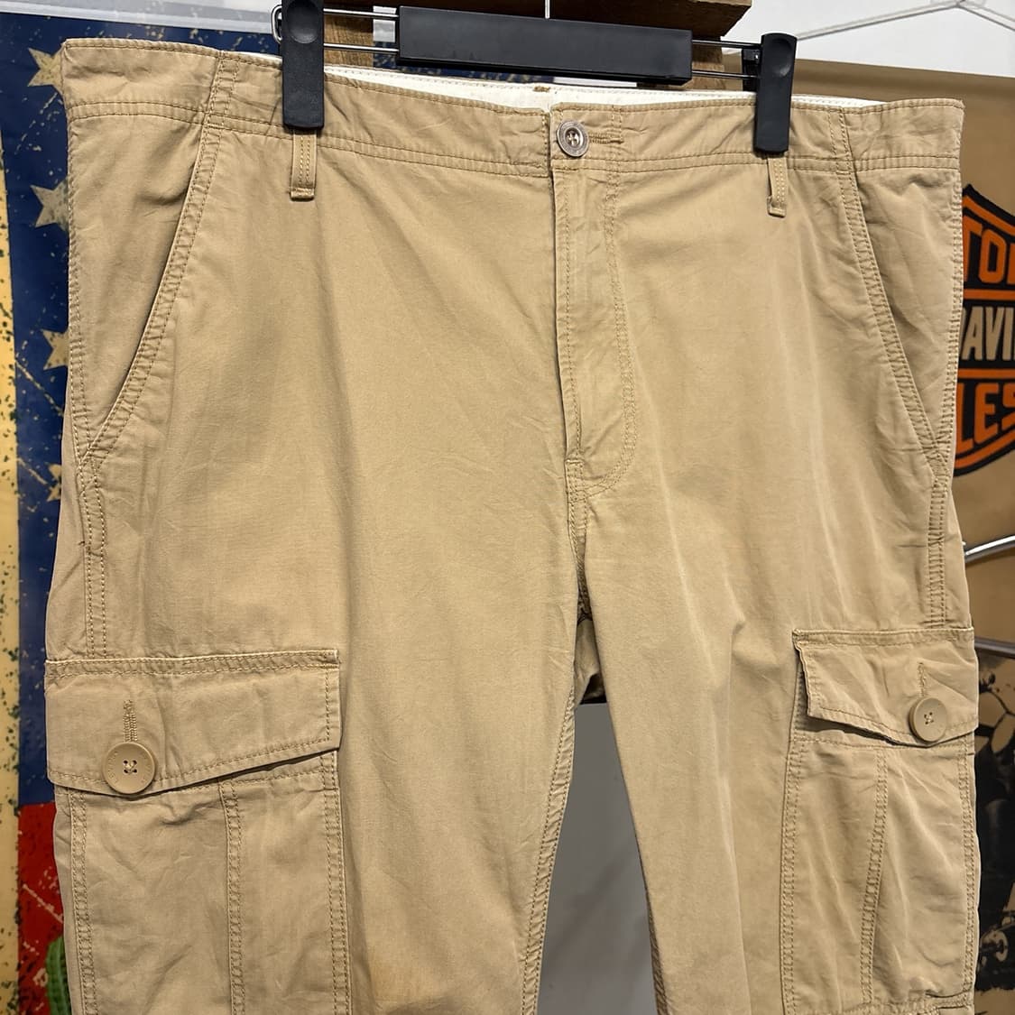 00s 리바이스 502 라이트코튼 와이드 카고팬츠 빅포켓 N773 상품이미지3