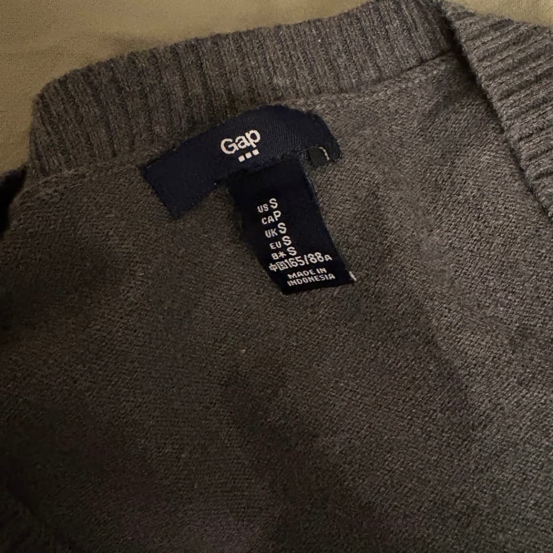 GAP 갭 슬림핏 베이직 그레이 가디건 상품이미지3