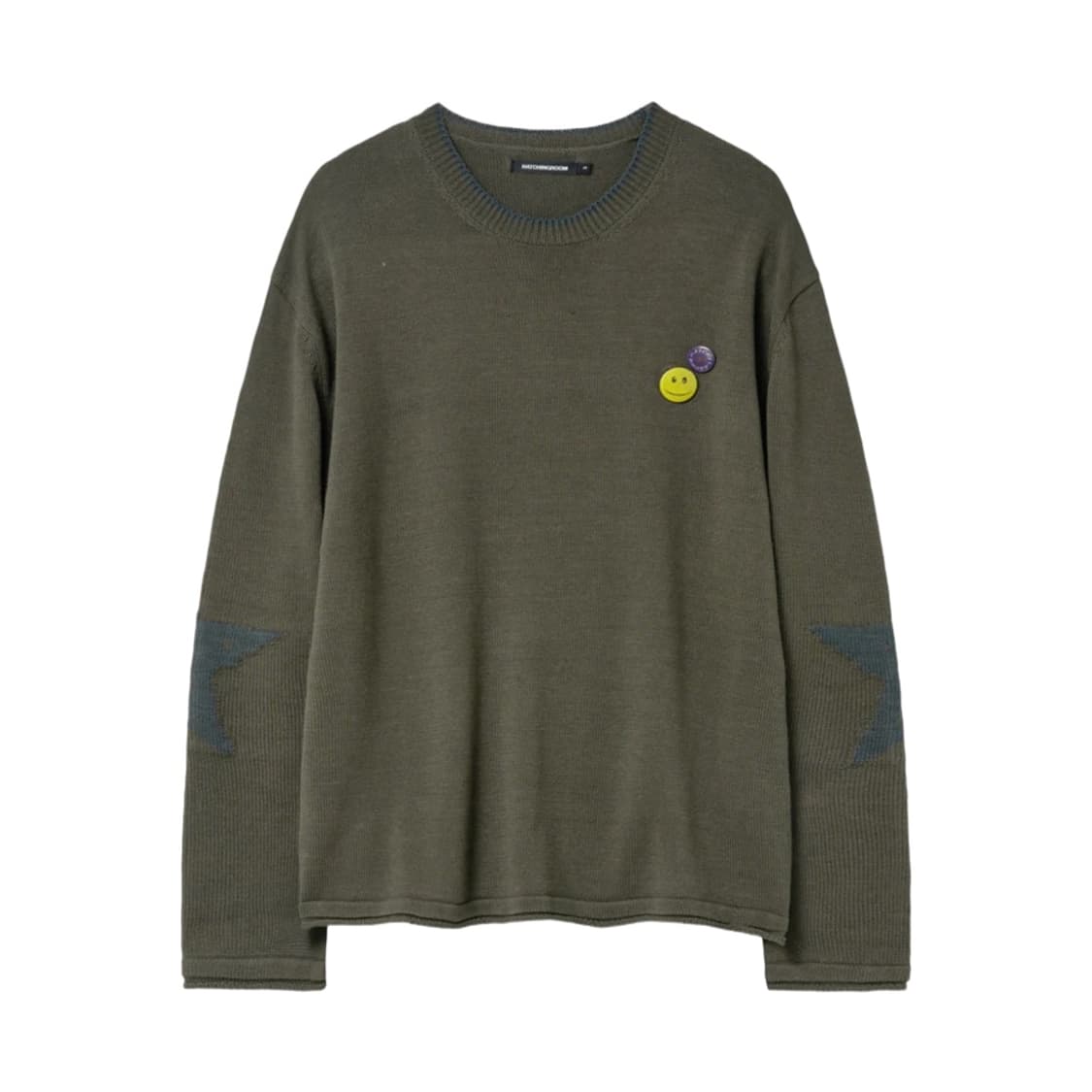 [4] 해칭룸 스타 니트 카키 상품이미지1