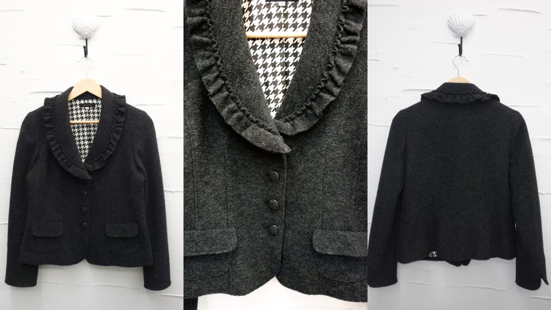 ruffle collar coat 상품이미지5