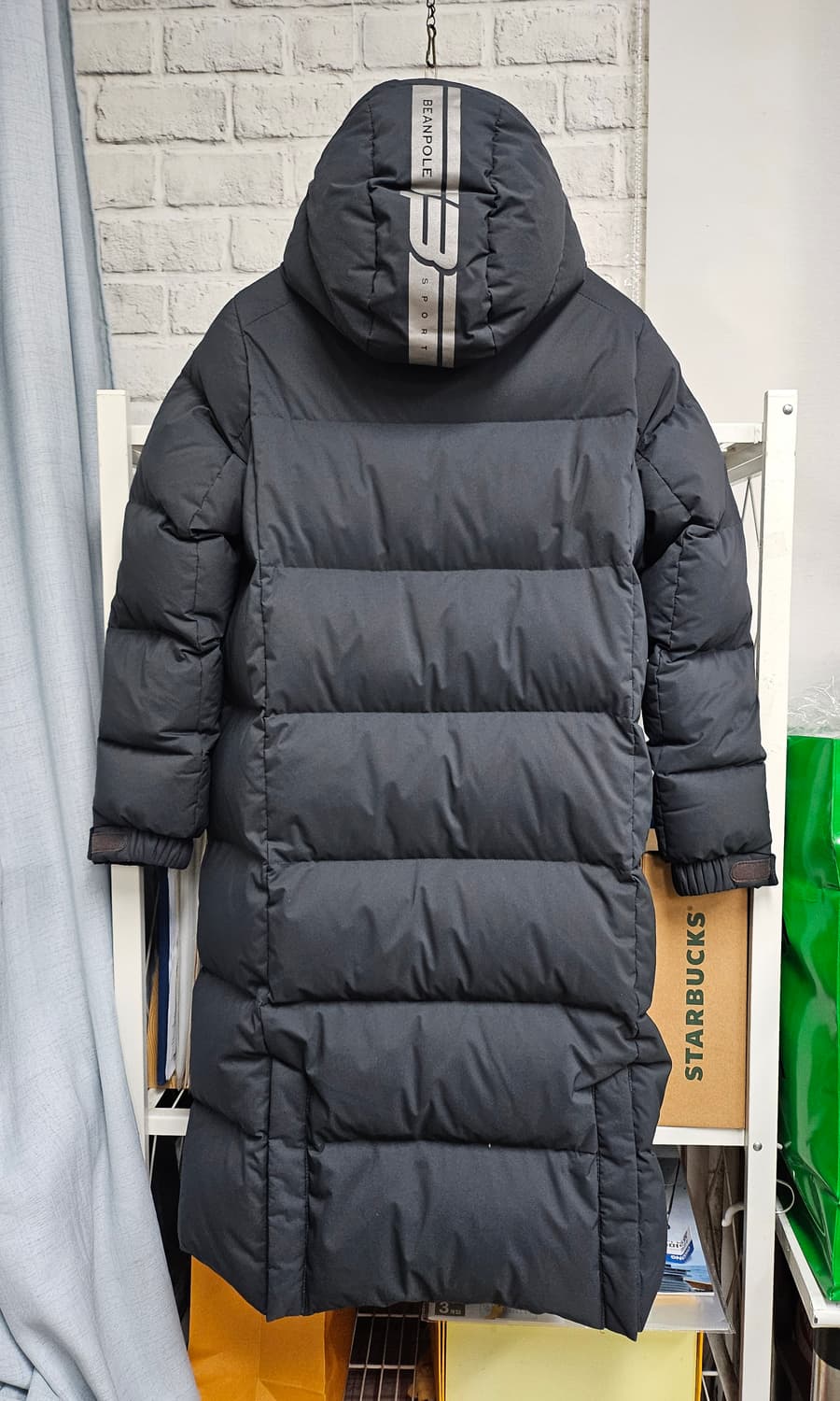 빈폴 여성 남성 롱패딩 S 90 덕다운 벤치다운 남녀공용 XD67 상품이미지4