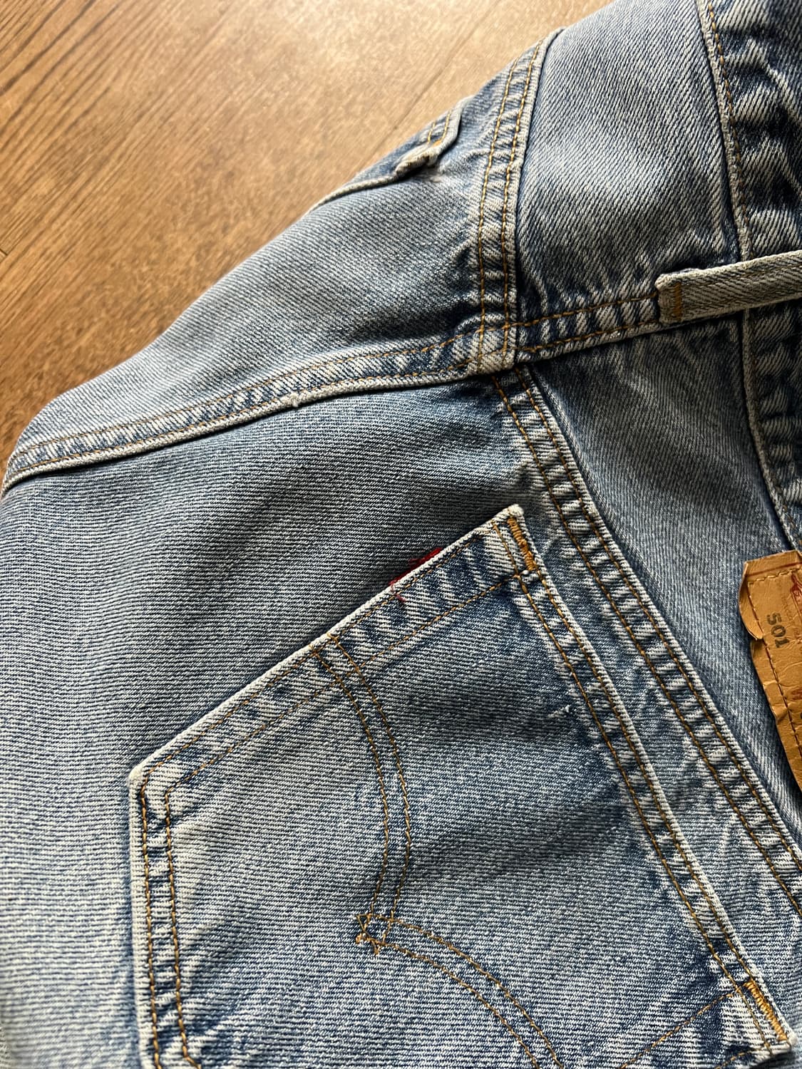 [36]90's 리바이스 501 USA Made 데님팬츠 S27 상품이미지7