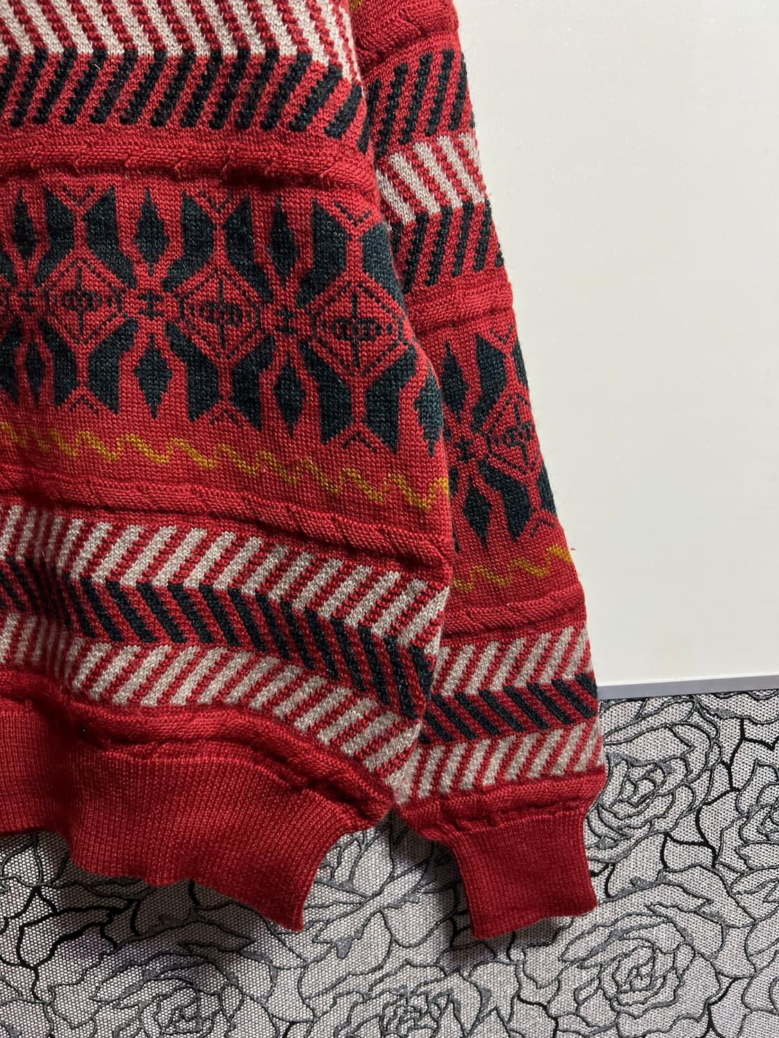빈티지 트로이브로스 패턴 스웨터 상품이미지4