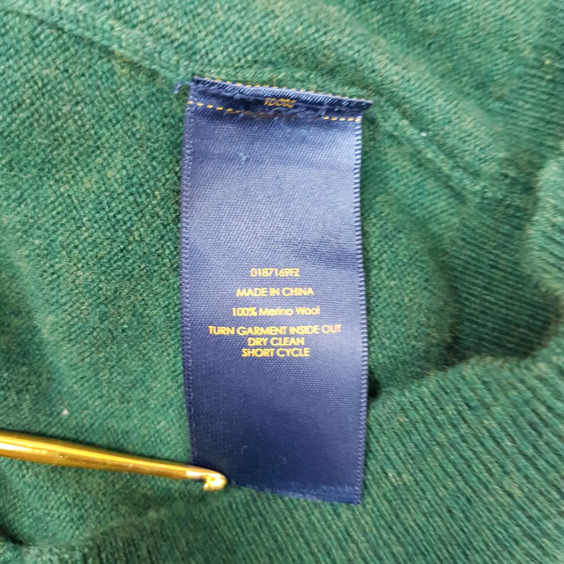 폴로 랄프로렌  브이넥 메리노 울 니트 s사이즈 상품이미지7