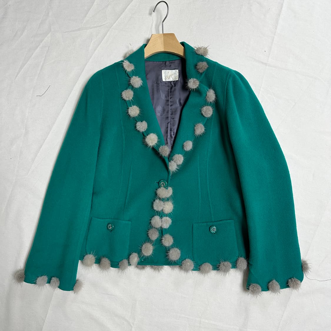 모헤어 90 캐시미어 10 숏 자켓 gk 상품이미지1