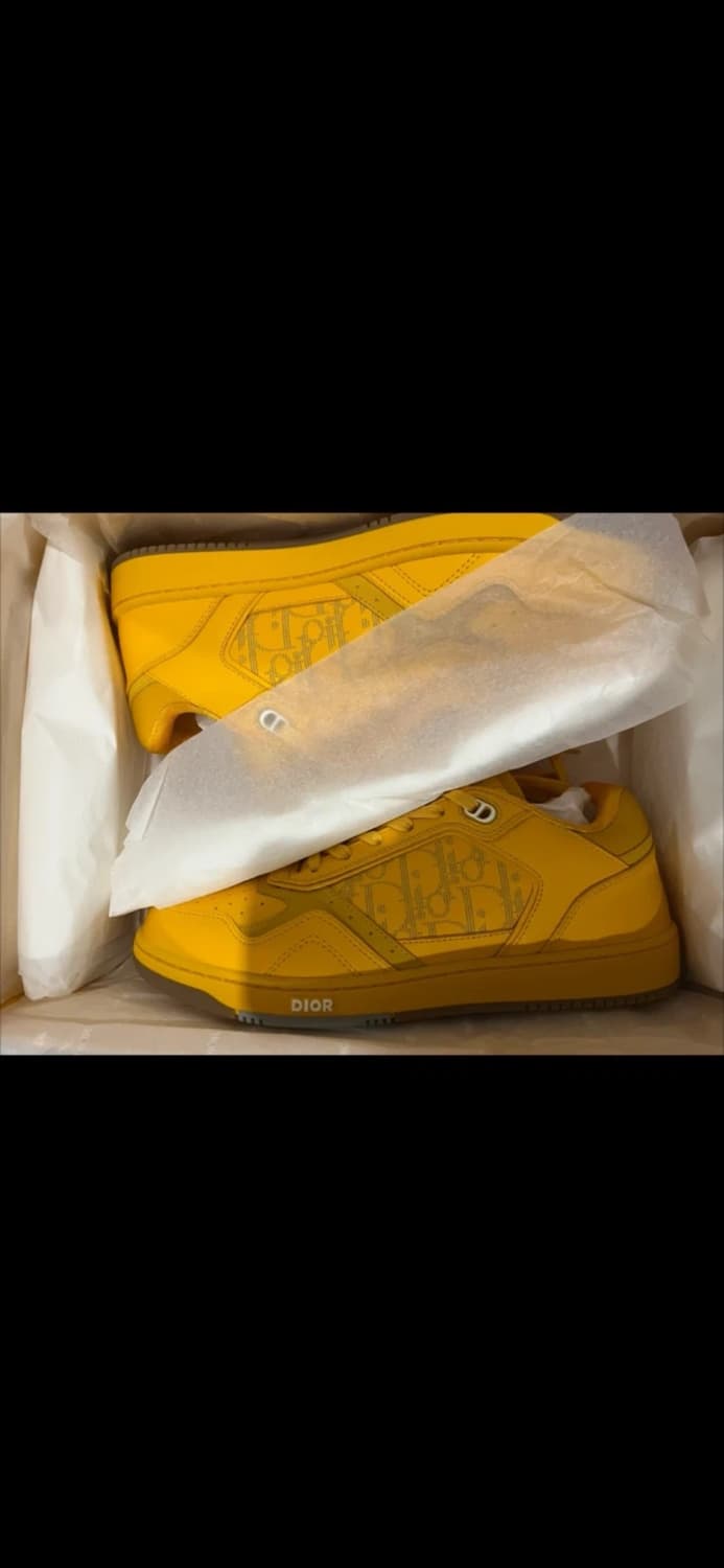 디올 B27 로우탑 스니커즈 옐로우 새상품 상품이미지1