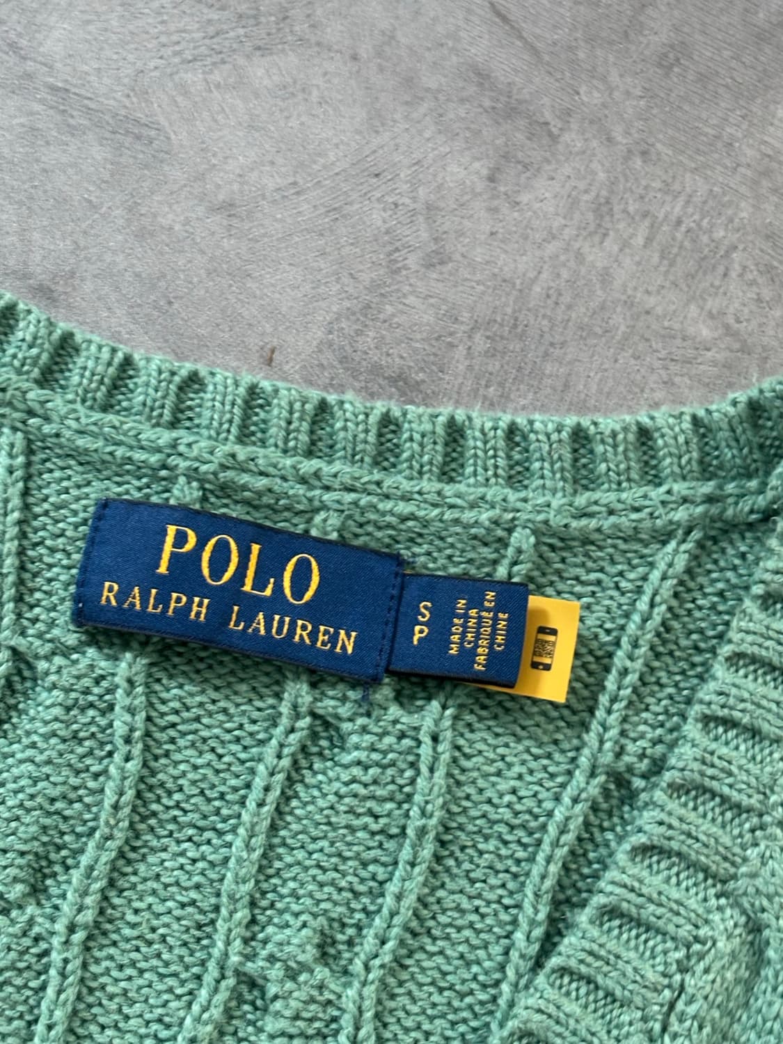 Polo 폴로 랄프로렌 신형라벨 민트컬러 니트 베스트 상품이미지6