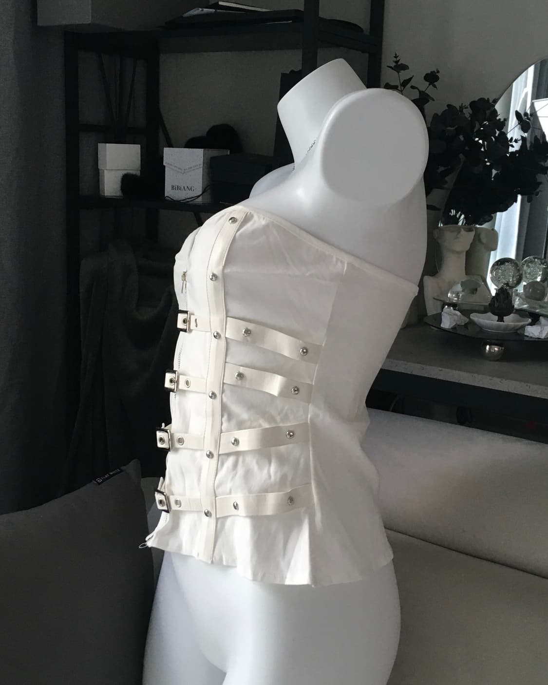 ༒ white belt top 상품이미지4