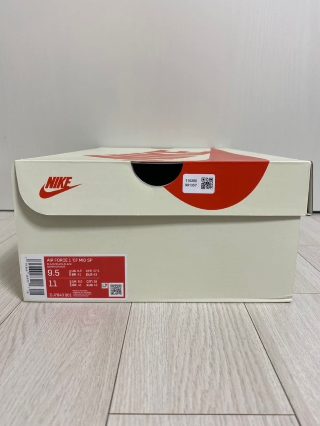 STUSSY X NIKE AIR FORCE 1 MID SP BLACK 상품이미지9