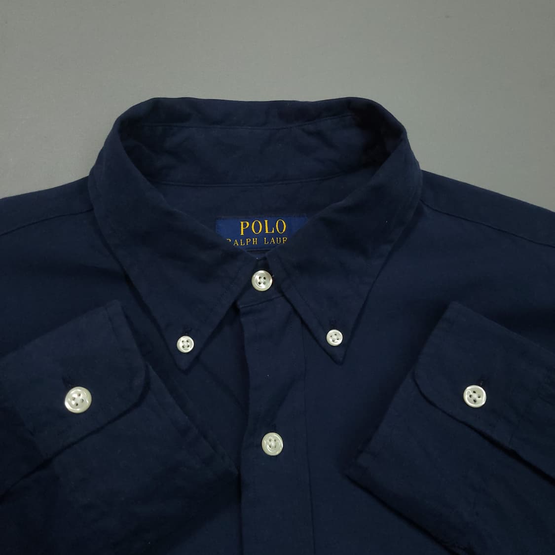 폴로 랄프로렌 신형 qr 셔츠 L 네이비 상품이미지4