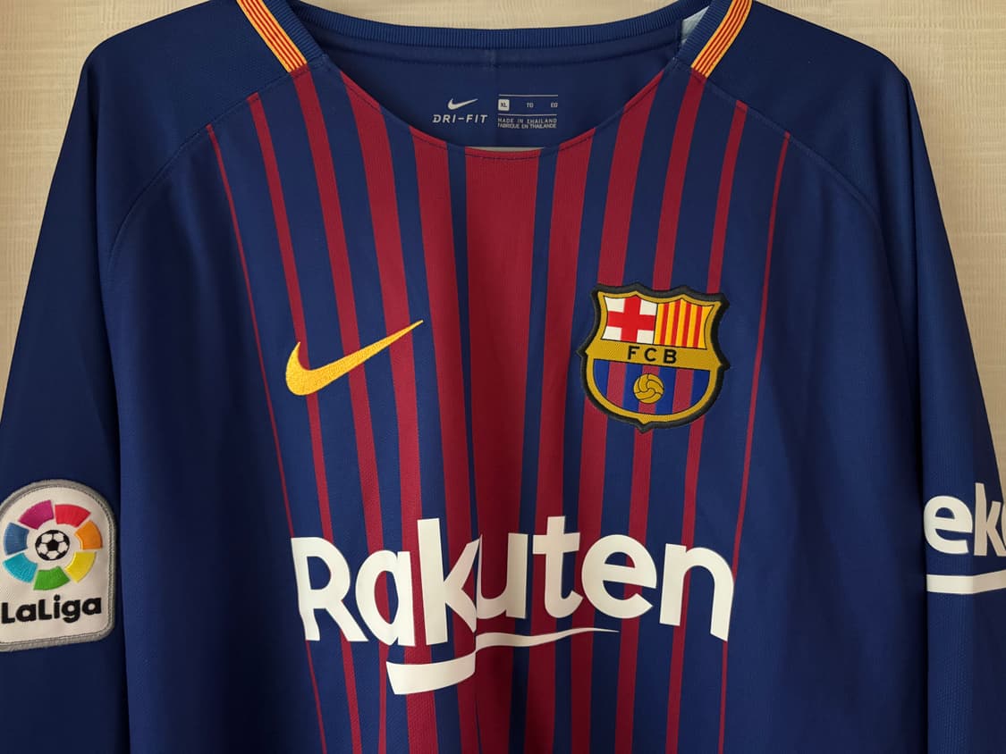 17-18 바르셀로나 홈 긴팔 메시 유니폼 정품 상품이미지3