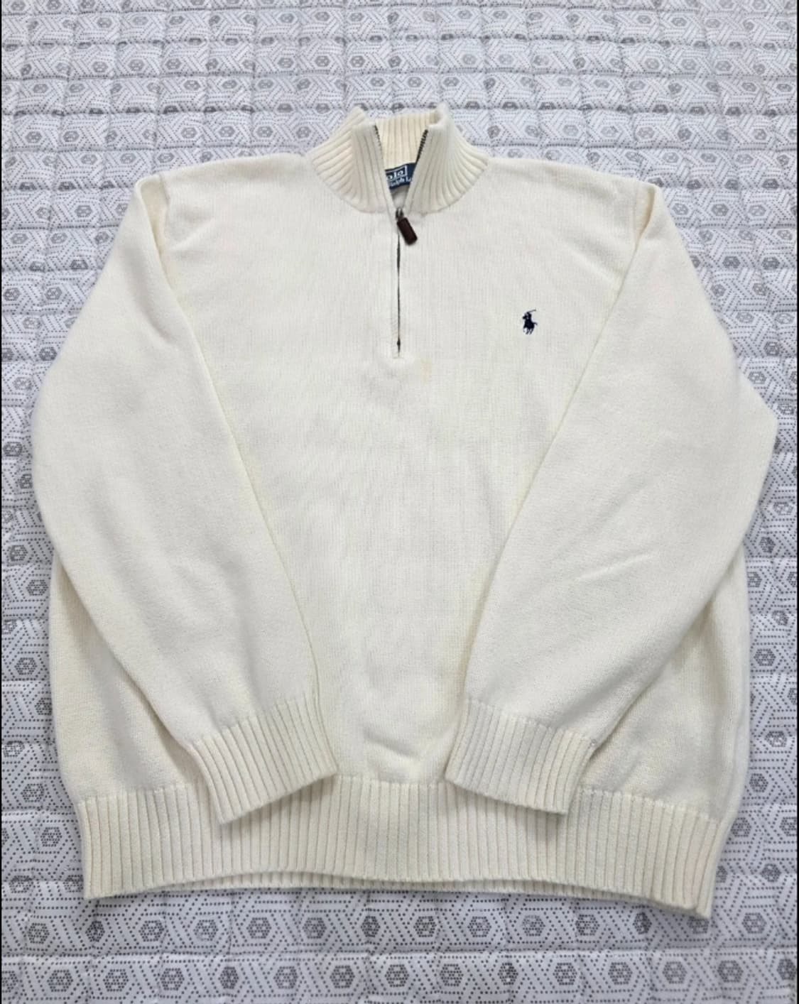 폴로 랄프로렌 남성 반집업 니트 100 상품이미지1