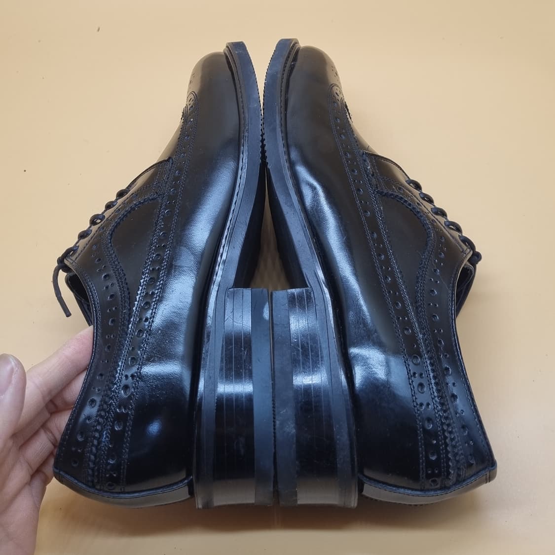 금강리갈 남성윙팁구두 실사이즈260 상품이미지5