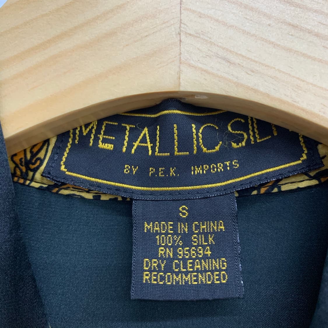 메탈릭 실크 베르사체 바로크 패턴 실크 셔츠 상품이미지10