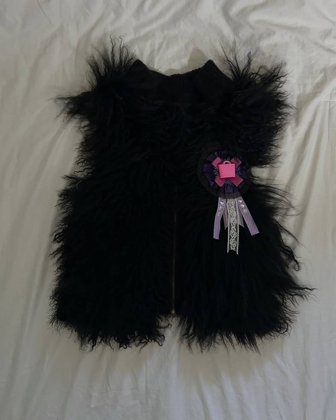 Rosette fur vest 상품이미지7