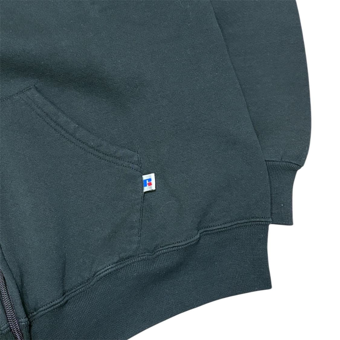 90s 빈티지 러셀 후드집업 블랙 상품이미지4