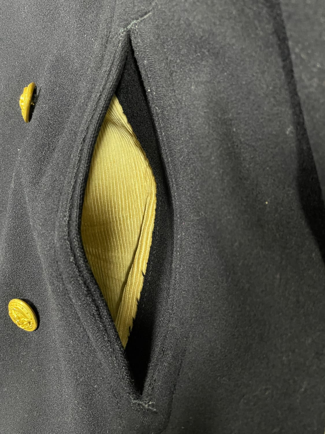 100) 60's 미군 금장 8버튼 커지울 피코트(RRL&LVC&폴로) 상품이미지8