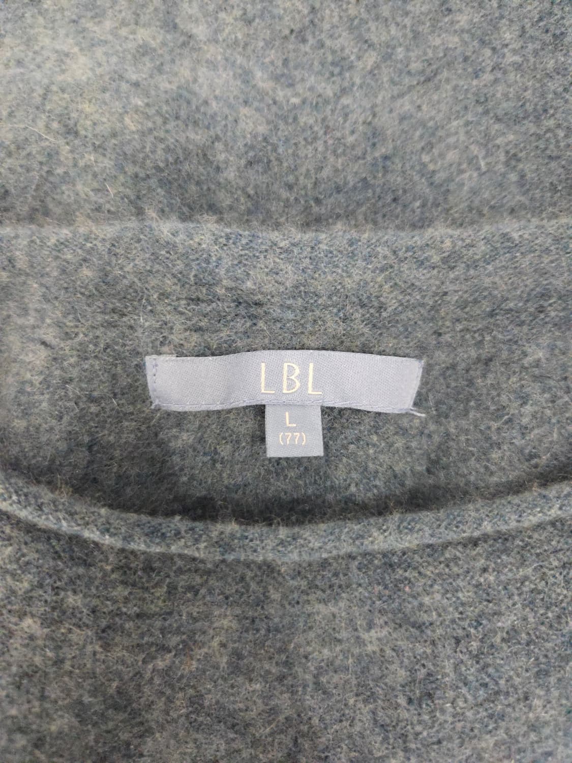 LBL 캐시미어 100% 라운드넥 니트 그레이 상품이미지7