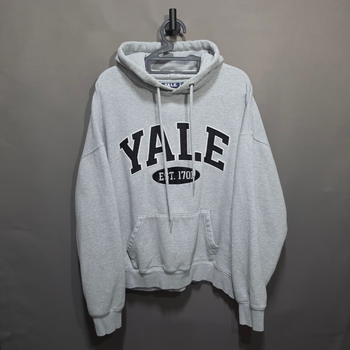 예일 YALE 회색 후드티 상품이미지1