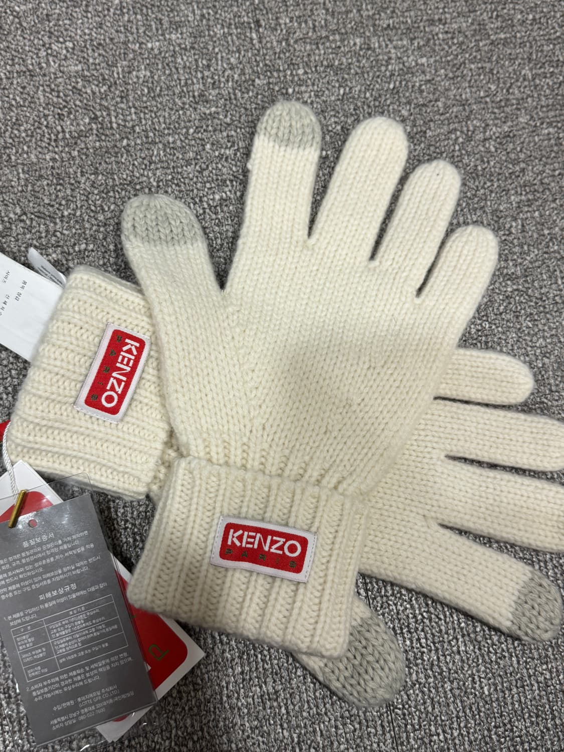 23FW 겐조 울 아이보리 글러브 M 상품이미지4