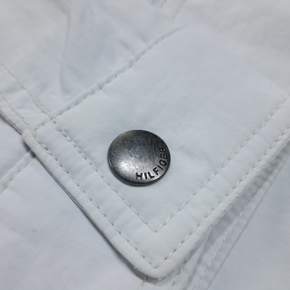 CL717 M 타미힐피거 스탠드칼라 연그레이 바람막이 자켓 상품이미지8