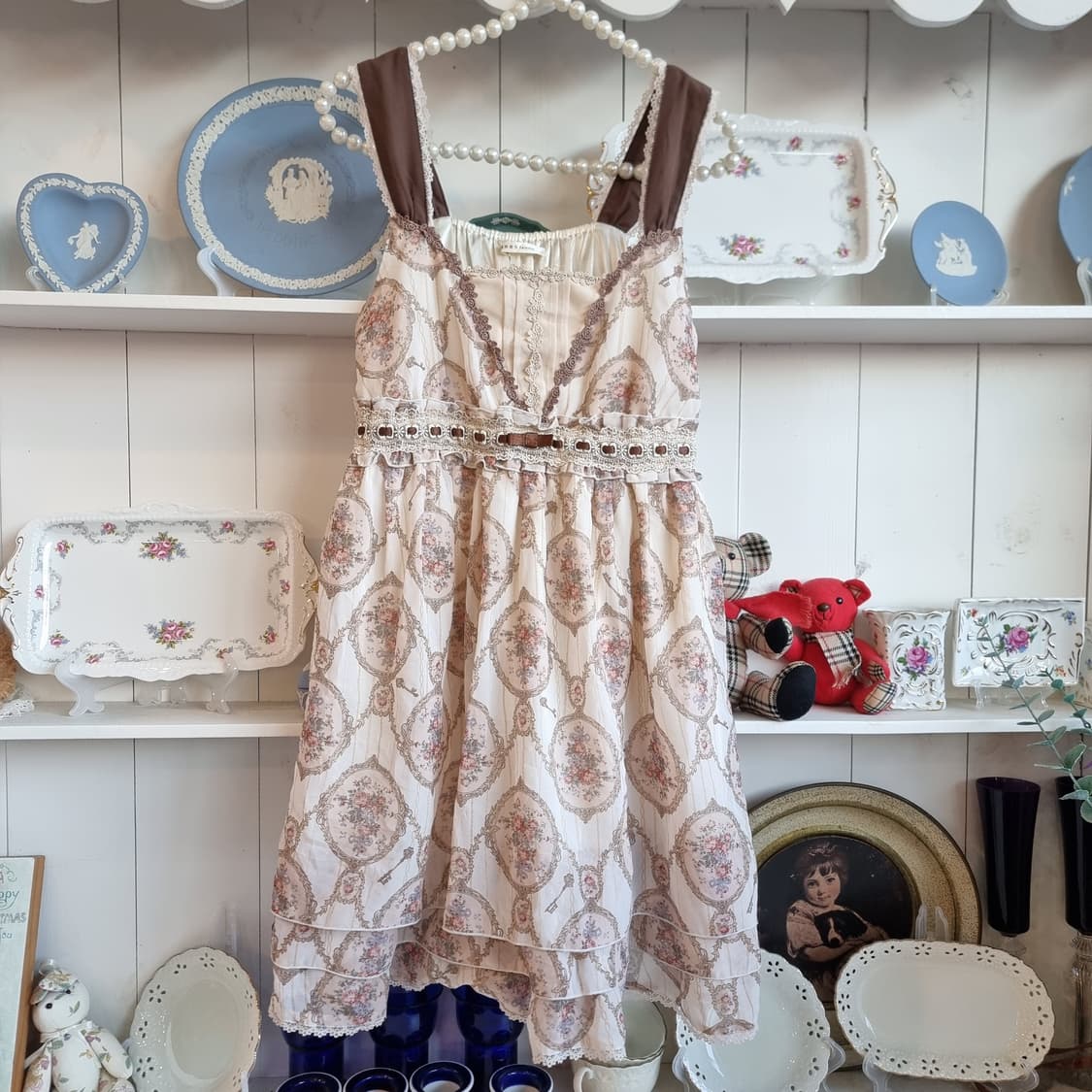 axes femme(악세즈팜) 로코코 플로럴 레이스 원피스 상품이미지1