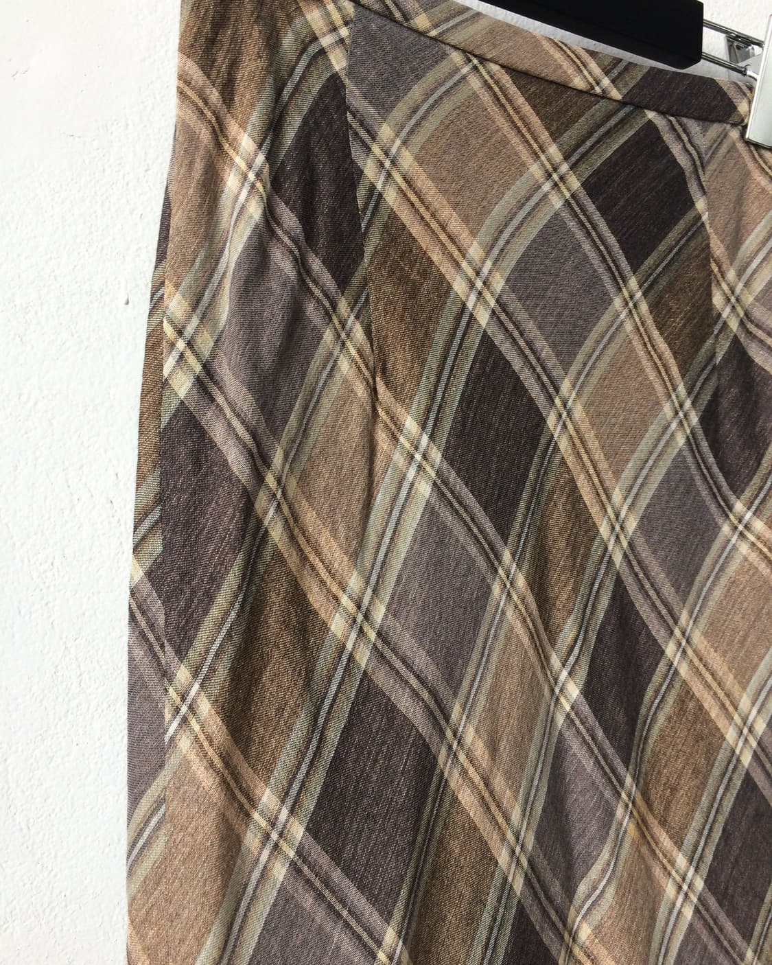 Check pattern long skirt 상품이미지2