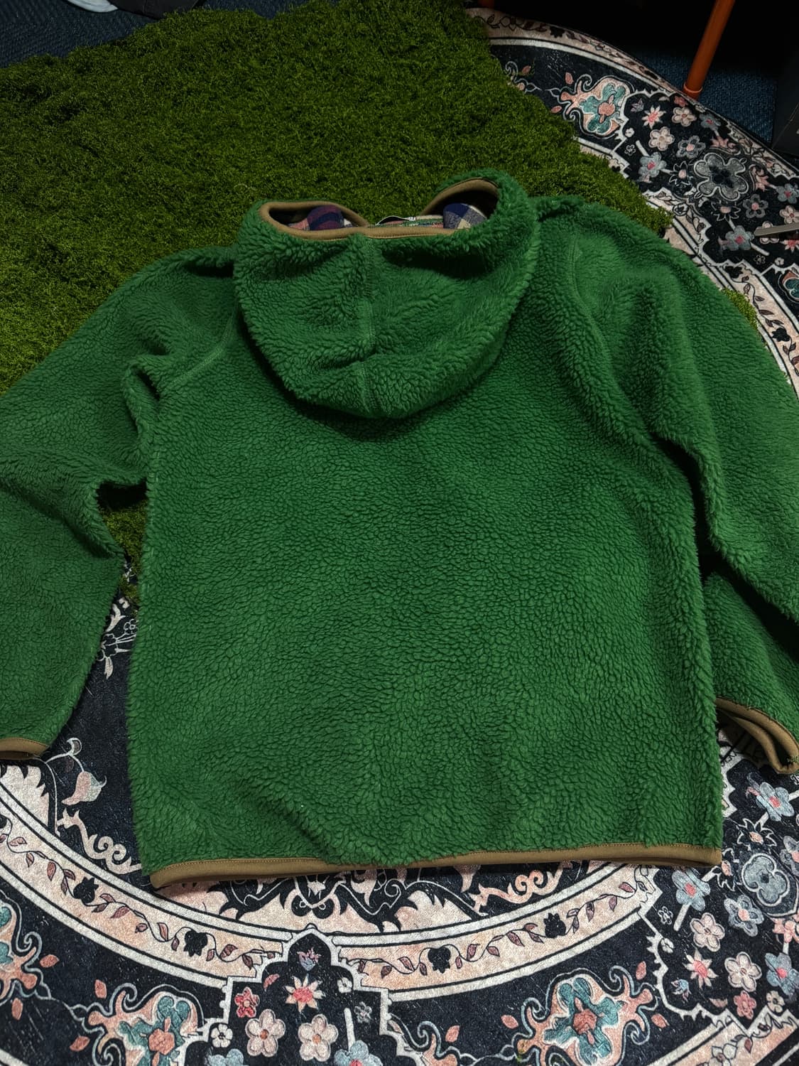 플리스 집업 그린 상품이미지2