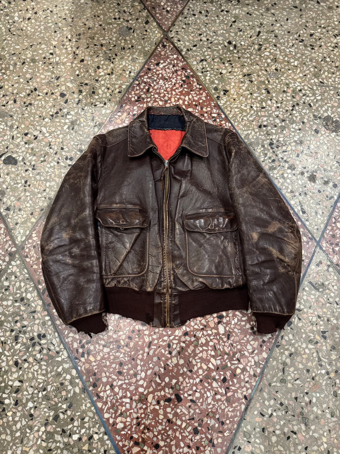 50s Hercules 호스하이드 A-2 자켓 (42)ㅕ 상품이미지1