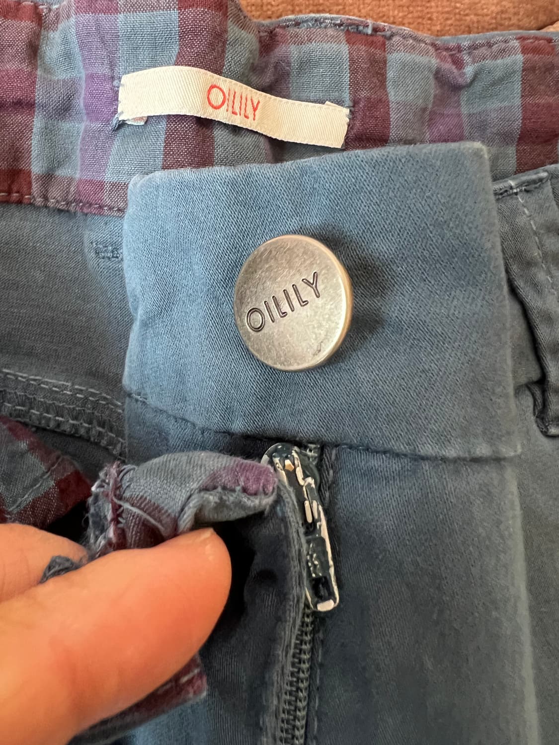 오일릴리 여자 청록 코튼팬츠 슬랙스 상품이미지10