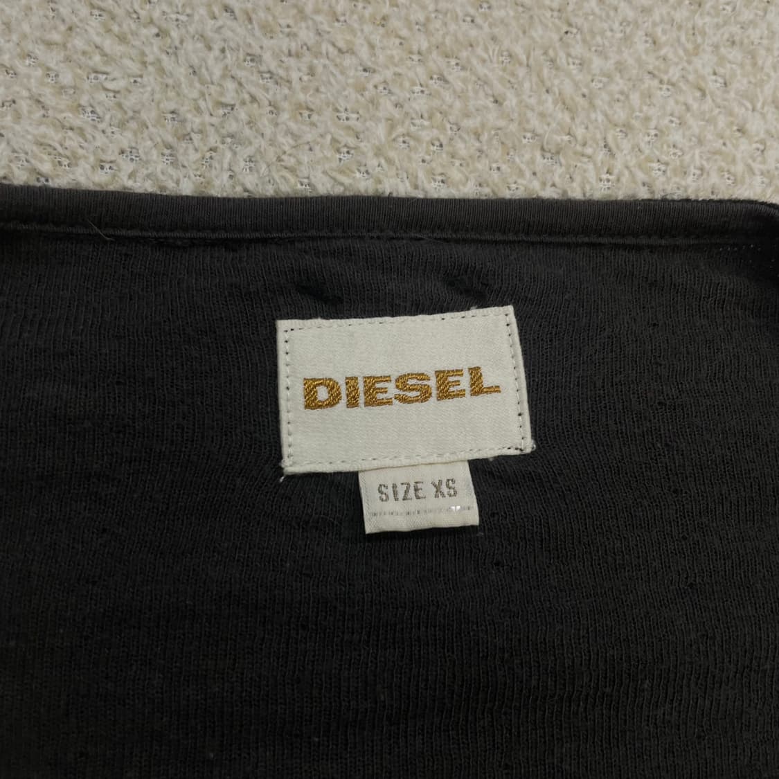 디젤 Diesel 블랙 버튼 집업 자켓 블랙 상품이미지5