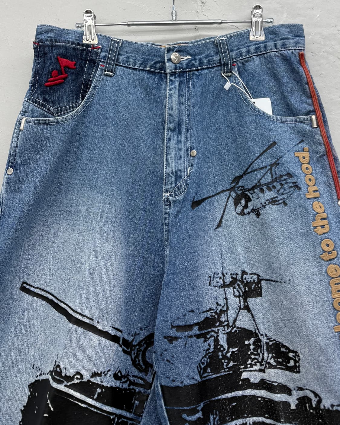 ARME 워 그래픽 힙합 데님 팬츠 상품이미지2