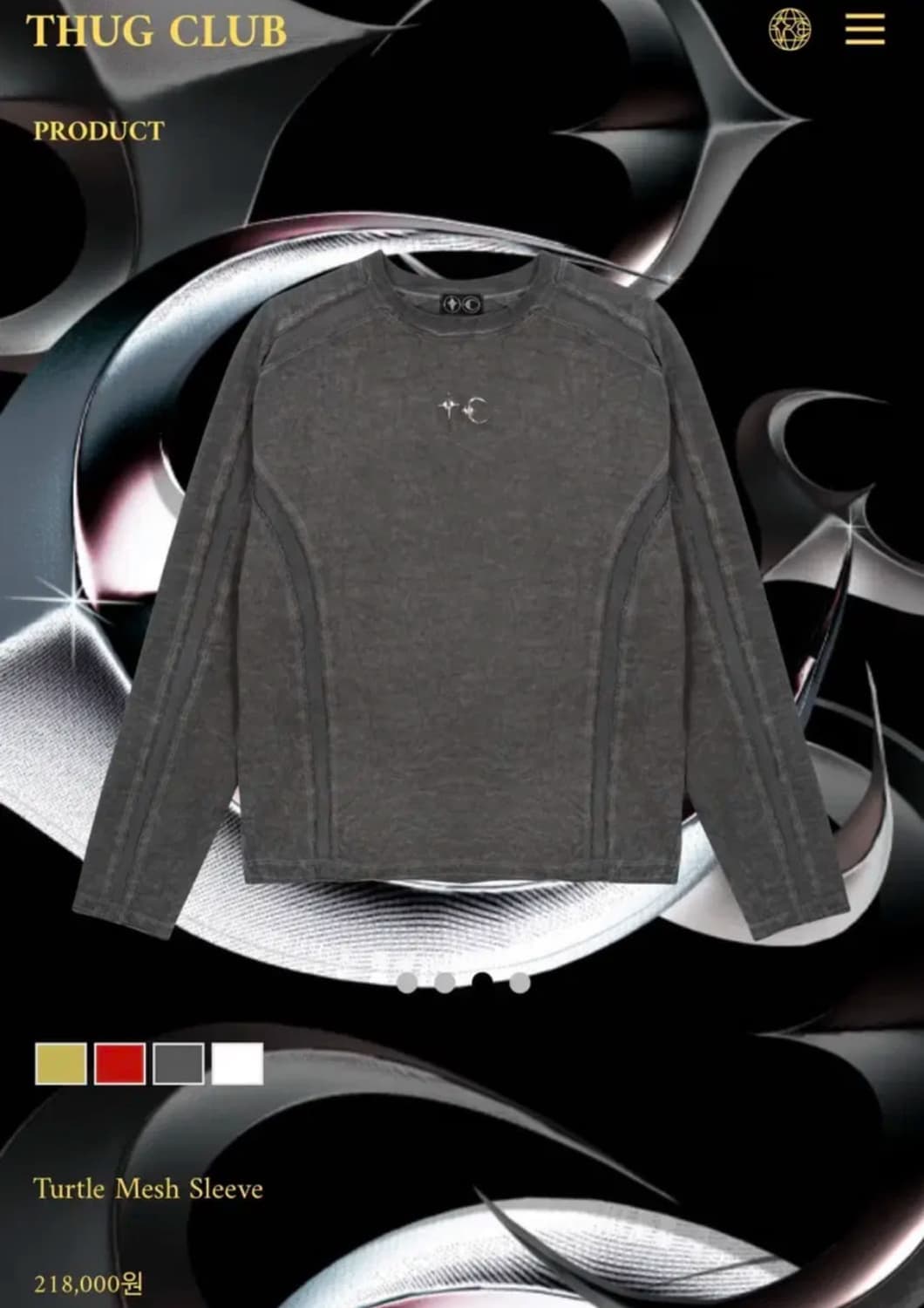 떠그클럽 메쉬 슬리브 상품이미지1